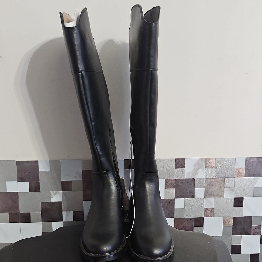 a new day Black Over the Knee Boots